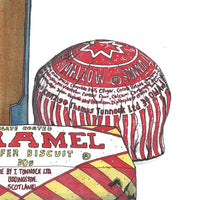 Irn Bru, Caramel Wafer & Tea cake