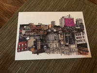 A5 ‘Glasgow Rooftops’ Greetings Card / Christmas card